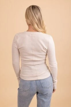 It's The Simple Things Waffle Knit Buttoned Top -Outlet Bella Ella Boutique Store 13 bf4942f8 f47a 43ca ab13 eb0bfd45d4fc 5000x