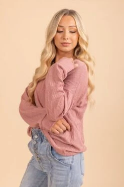 Cozy And Content Long Sleeve Pullover Sweater -Outlet Bella Ella Boutique Store 16 5000x