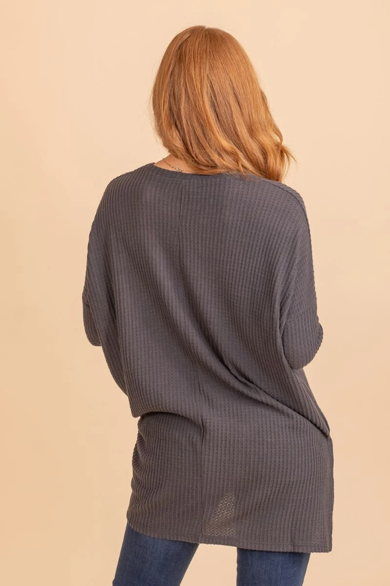 Beautiful Thinking Waffle Knit Top 5 Beautiful Thinking Waffle Knit Top - Image 3