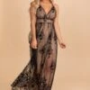 IRIS Do It With Love Mesh Maxi Dress