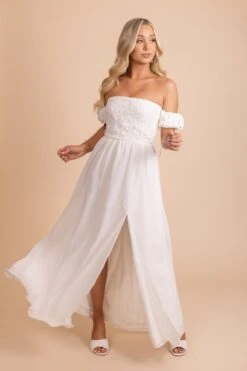 Love Day Off-Shoulder Maxi Dress