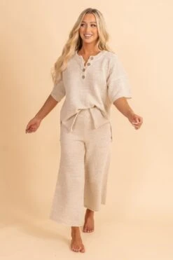 Keeping It Real Top And Bottom Knit Set