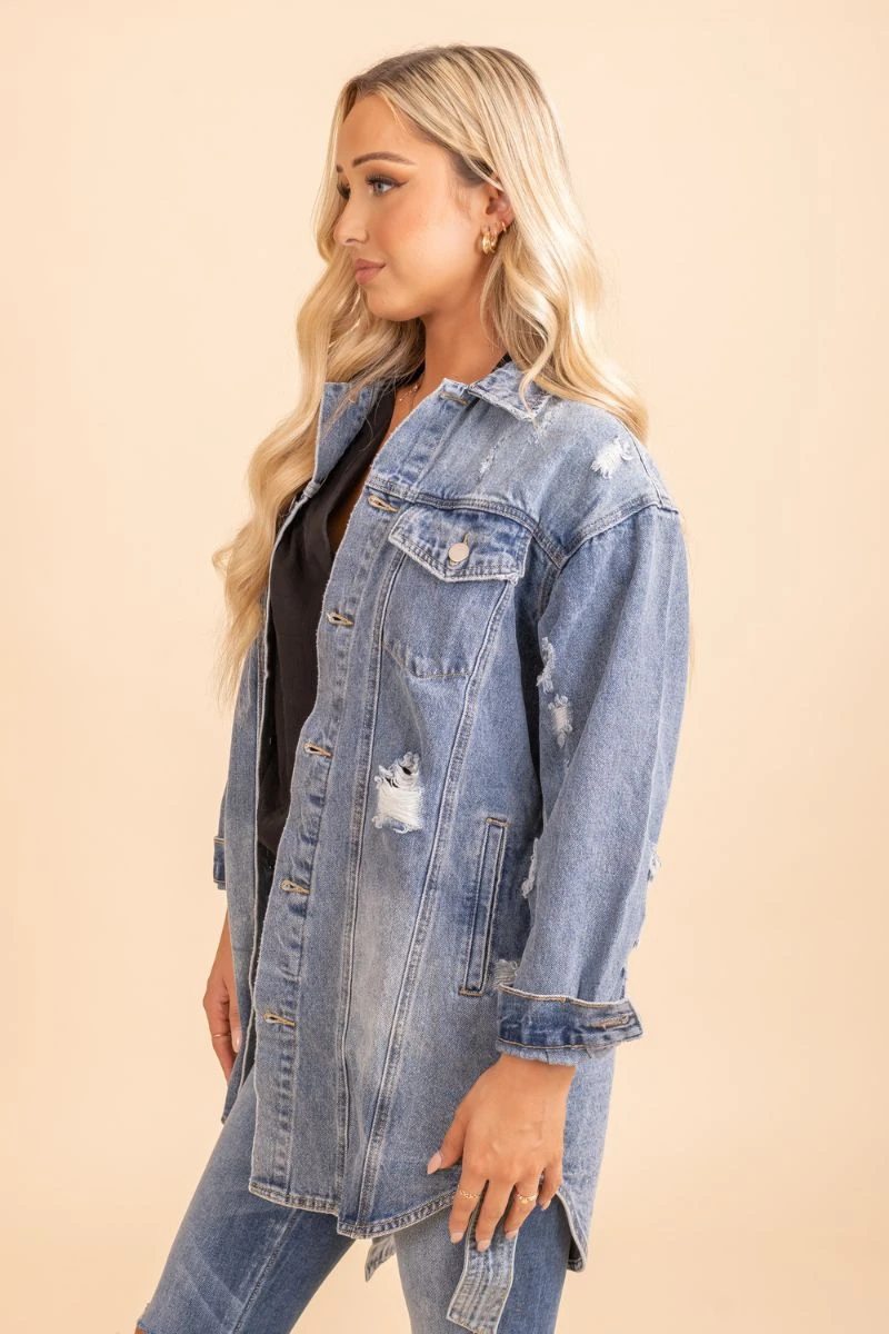 A Good Heart Oversized Denim Jacket 6 A Good Heart Oversized Denim Jacket - Image 4