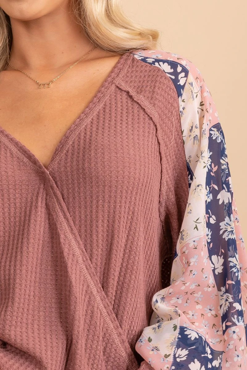 Marigold Medley Faux Wrap Top 4 Marigold Medley Faux Wrap Top - Image 2