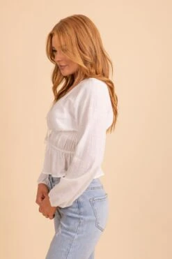 Through The Clouds Cinched Top -Outlet Bella Ella Boutique Store 2 97d7db5e cecc 4464 a8e1 1c3232854371 5000x