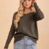 Live In The Moment V-Neck Sweater