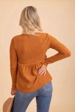 Here With You Long Sleeve Waffle Top -Outlet Bella Ella Boutique Store 3 63c3caa2 7b2e 46ef 9ed5 265d2124256a 5000x