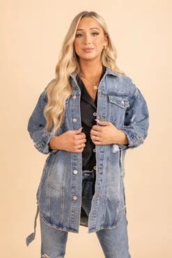 A Good Heart Oversized Denim Jacket