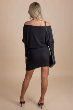 Time Stands Still Off Shoulder Mini Dress - Black -Outlet Bella Ella Boutique Store 4 50d7c06e 5165 46ef 8d21 d5b36d7b8ac5 5000x