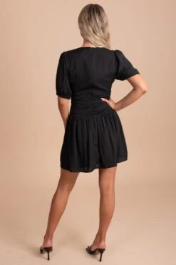 Heart Skips A Beat Puff Sleeve Mini Dress - Black 9 Heart Skips A Beat Puff Sleeve Mini Dress - Black -Outlet Bella Ella Boutique Store 4 a84b894b a560 450e b22b 722bd346b47a 5000x