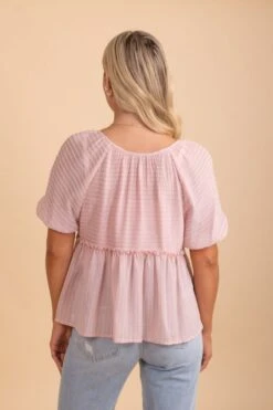 Close To My Heart Striped Peplum Top -Outlet Bella Ella Boutique Store 4 bee93e39 3f50 4ddf ae5e 55642eb02c0f 5000x