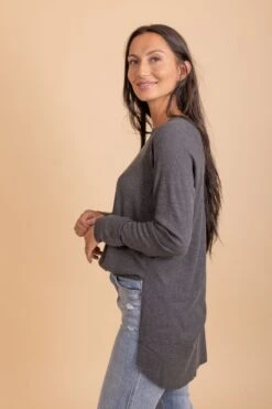 For Infinite Long Sleeve Waffle Knit Top -Outlet Bella Ella Boutique Store 5 86708877 eca5 490c bcea 7f9d90093e3e 5000x