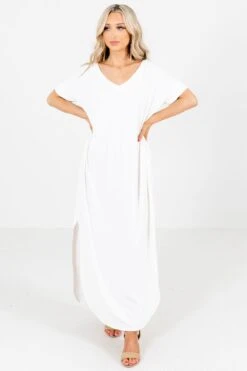 A Thousand Years Maxi Dress 34 A Thousand Years Maxi Dress -Outlet Bella Ella Boutique Store A Thousand Years White Dress Front 5000x