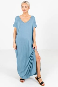 A Thousand Years Maxi Dress 39 A Thousand Years Maxi Dress -Outlet Bella Ella Boutique Store AThousandYearsBlueDressFront 5000x