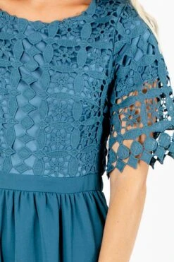 Awaken My Love Midi Dress 25 Awaken My Love Midi Dress -Outlet Bella Ella Boutique Store Awaken My Love Blue Dress Detail 5000x