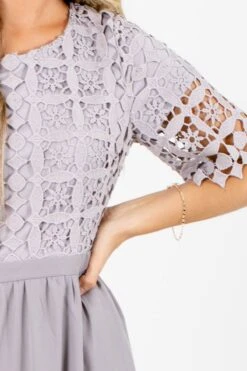 Awaken My Love Midi Dress 16 Awaken My Love Midi Dress -Outlet Bella Ella Boutique Store Awaken My Love Gray Dress Detail 5000x