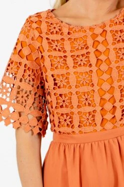 Awaken My Love Midi Dress 21 Awaken My Love Midi Dress -Outlet Bella Ella Boutique Store Awaken My Love Orange Dress Detail 5000x