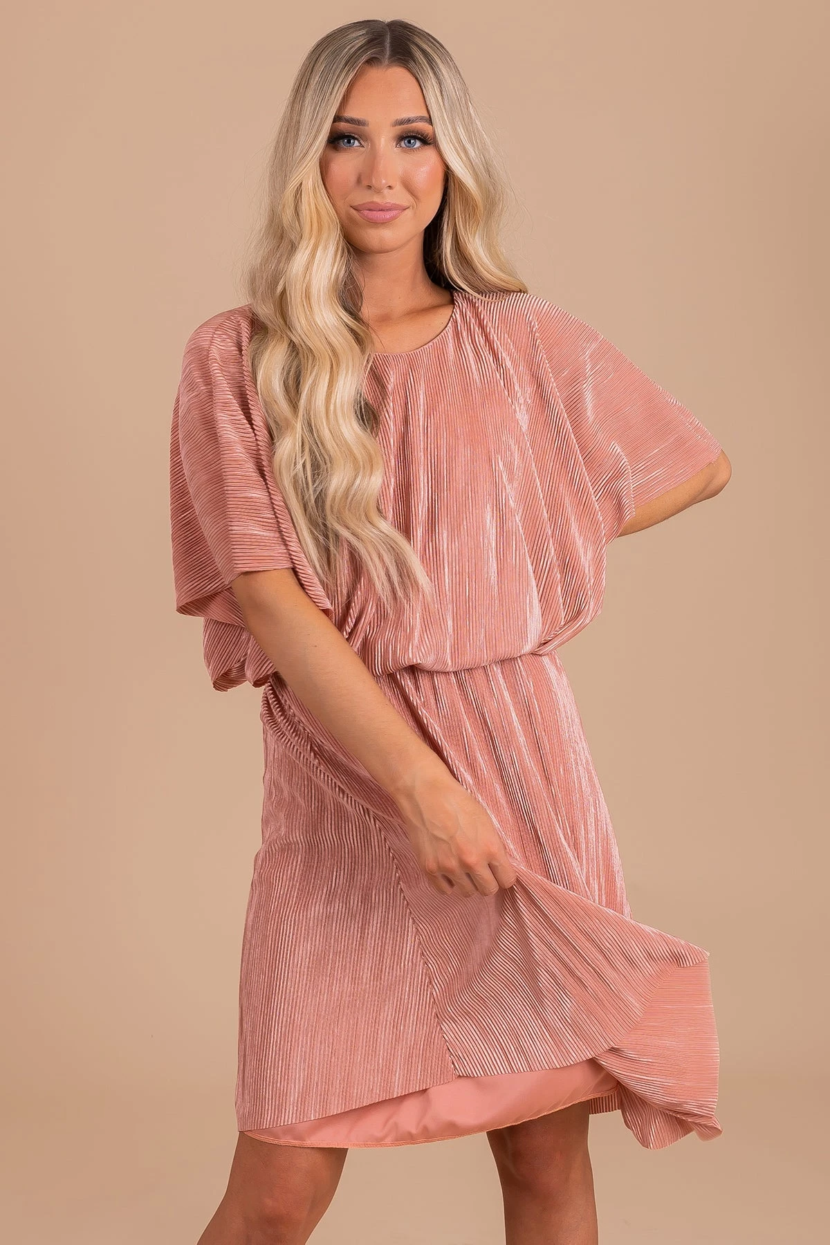 In The Limelight Ribbed Knee-Length Dress 7 In The Limelight Ribbed Knee-Length Dress - Image 5