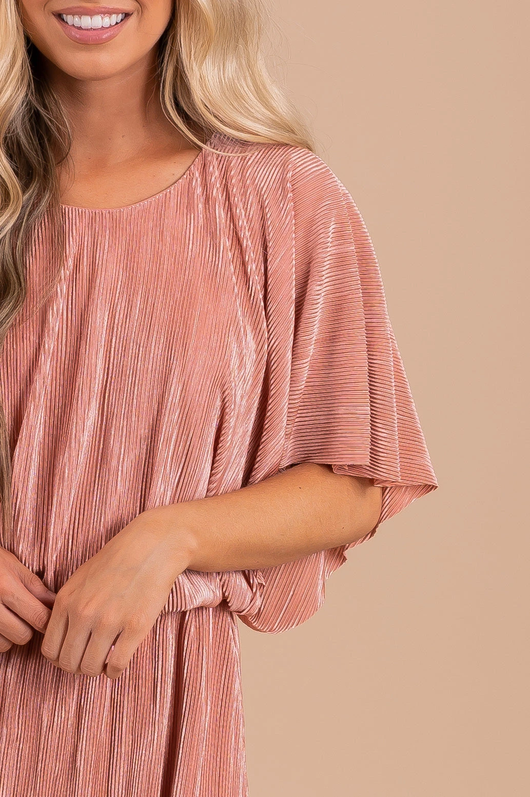 In The Limelight Ribbed Knee-Length Dress 9 In The Limelight Ribbed Knee-Length Dress - Image 7