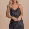 My Way Black Striped Mini Dress 1 My Way Black Striped Mini Dress -Outlet Bella Ella Boutique Store BELLAELLA 12.15.21 1521 5000x