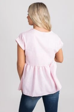 Around Town Peplum Top -Outlet Bella Ella Boutique Store BELLAELLA 5.20.21 4850 5000x