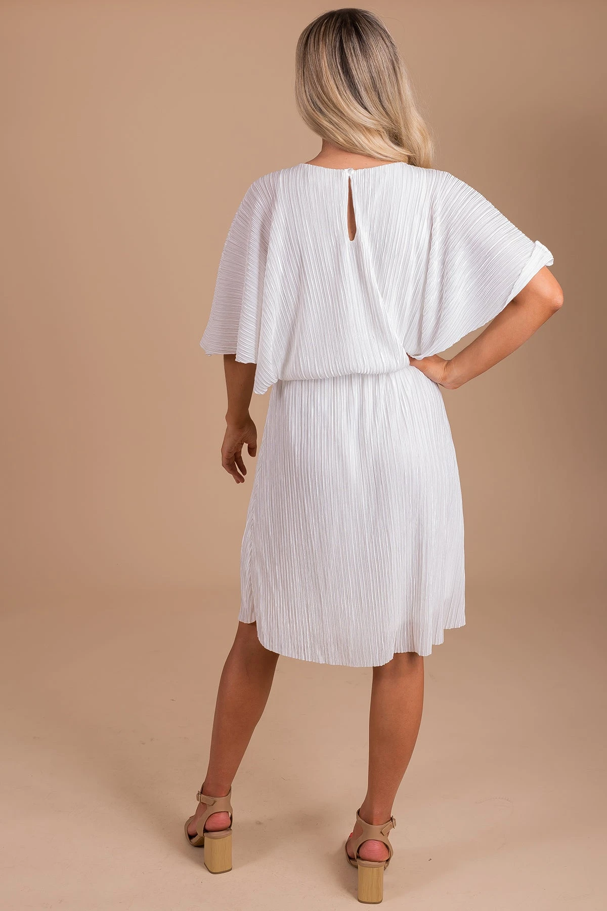 In The Limelight Ribbed Knee-Length Dress 6 In The Limelight Ribbed Knee-Length Dress - Image 4