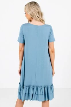 Beautiful Dream Knee-Length Dress 19 Beautiful Dream Knee-Length Dress -Outlet Bella Ella Boutique Store Beautiful Dream Blue Dress Back 5000x