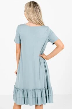 Beautiful Dream Knee-Length Dress 28 Beautiful Dream Knee-Length Dress -Outlet Bella Ella Boutique Store BeautifulDreamGreenDressBack 5000x