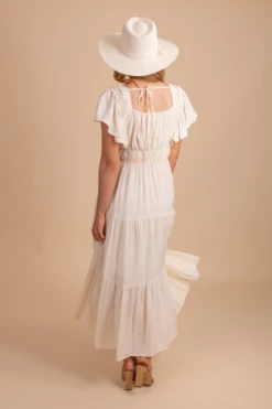 Beautifully Radiant Maxi Dress 15 Beautifully Radiant Maxi Dress -Outlet Bella Ella Boutique Store BeautifullyRadiantMaxiDress BackWhite 5000x