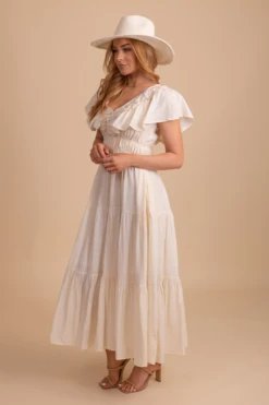 Beautifully Radiant Maxi Dress 17 Beautifully Radiant Maxi Dress -Outlet Bella Ella Boutique Store BeautifullyRadiantMaxiDress SideWhite 5000x