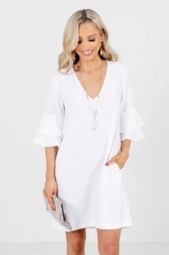 Believe You Can White Mini Dress 15 Believe You Can White Mini Dress -Outlet Bella Ella Boutique Store BelieveYouCanWhiteDressFront2 5000x