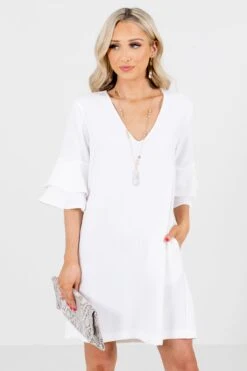 Believe You Can White Mini Dress
