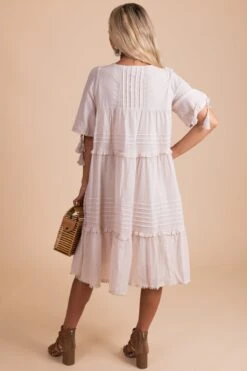 Bohemian Wonder Midi Dress -Outlet Bella Ella Boutique Store BohemianWonder Boho Dress OffWhite 2 5000x