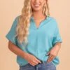 Born For This Short Sleeve Blouse 1 Born For This Short Sleeve Blouse -Outlet Bella Ella Boutique Store BornforThisShortSleeveBlouse 5000x
