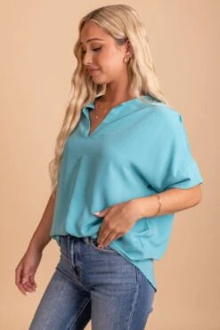 Born For This Short Sleeve Blouse -Outlet Bella Ella Boutique Store BornforThisShortSleeveBlouseside 5000x