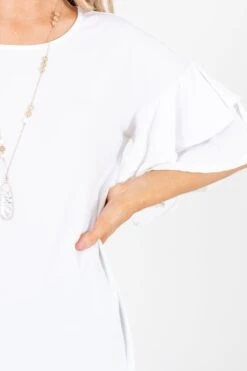 Build Your Dream Ruffle Top 29 Build Your Dream Ruffle Top -Outlet Bella Ella Boutique Store BuildYourDreamTopWhiteDetail 5000x