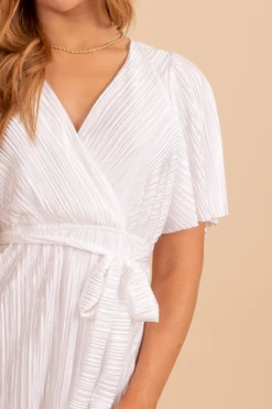 Call You Mine Ribbed Maxi Dress - White -Outlet Bella Ella Boutique Store CallYouMineRibbedMaxiDress Reshoot Detail 5000x