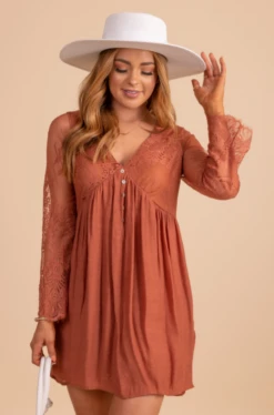 Can't Say Goodnight Mini Dress -Outlet Bella Ella Boutique Store Can tSayGoodnightMiniDress Frontorange 5000x