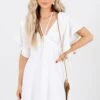 Cornelia Street White Mini Dress -Outlet Bella Ella Boutique Store Cornelia Street White Dress Front2 5000x