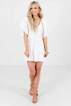 Cornelia Street White Mini Dress 11 Cornelia Street White Mini Dress -Outlet Bella Ella Boutique Store Cornelia Street White Dress Full Front2 5000x
