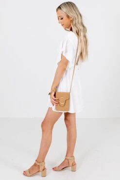 Cornelia Street White Mini Dress 12 Cornelia Street White Mini Dress -Outlet Bella Ella Boutique Store Cornelia Street White Dress Side 5000x
