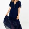 Countless Compliments Navy Maxi Dress 1 Countless Compliments Navy Maxi Dress -Outlet Bella Ella Boutique Store Countless Compliments Dress Front3 5000x