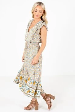 Create Your Sunshine White Floral Midi Dress 13 Create Your Sunshine White Floral Midi Dress -Outlet Bella Ella Boutique Store Create Your Sunshine Side 5000x