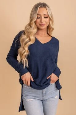 Spiced Cider V-Neck Waffle Top -Outlet Bella Ella Boutique Store DESERTROSE 9fc951cc b5f6 43c9 b579 6356aaf1e4fe 5000x