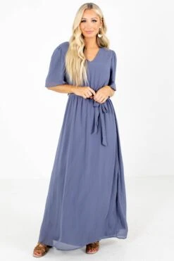 Dancing Queen Maxi Dress 14 Dancing Queen Maxi Dress -Outlet Bella Ella Boutique Store Dancing Queen Blue Dress Front 5000x