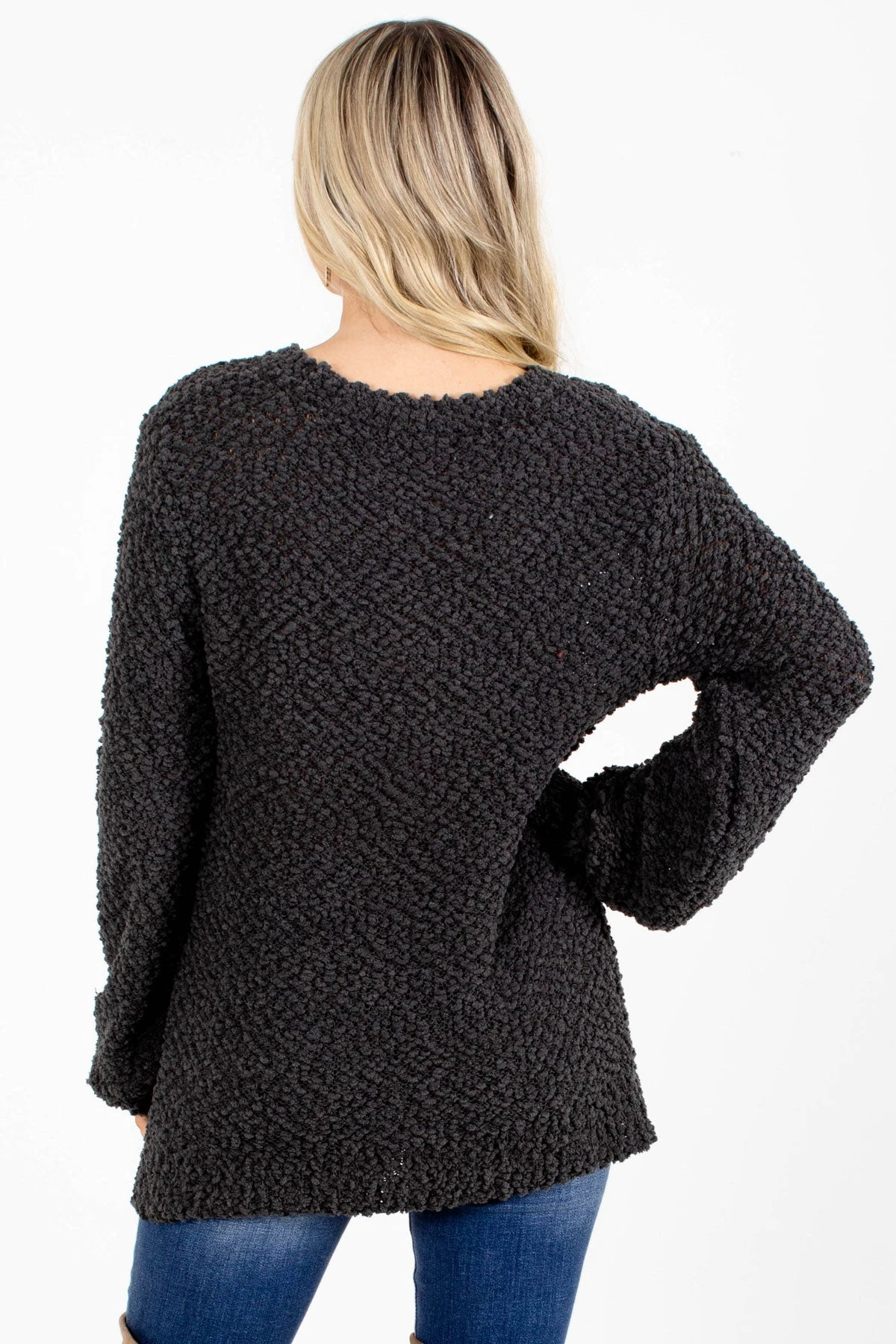 Don't Mention It Popcorn Knit Sweater 20 Don't Mention It Popcorn Knit Sweater - Image 18
