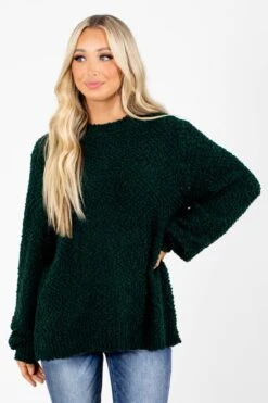 Don't Mention It Popcorn Knit Sweater 28 Don't Mention It Popcorn Knit Sweater -Outlet Bella Ella Boutique Store Don t Mention It Green Sweater Front 5000x