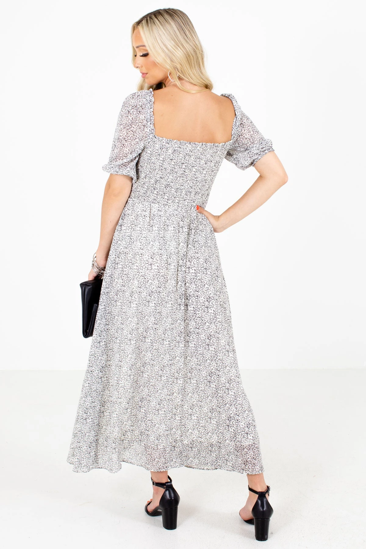 Drunk On Love Cream Patterned Maxi Dress 3 Drunk On Love Cream Patterned Maxi Dress - Image 2