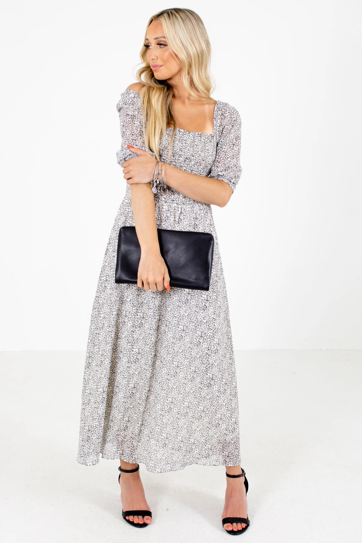 Drunk On Love Cream Patterned Maxi Dress 8 Drunk On Love Cream Patterned Maxi Dress - Image 7