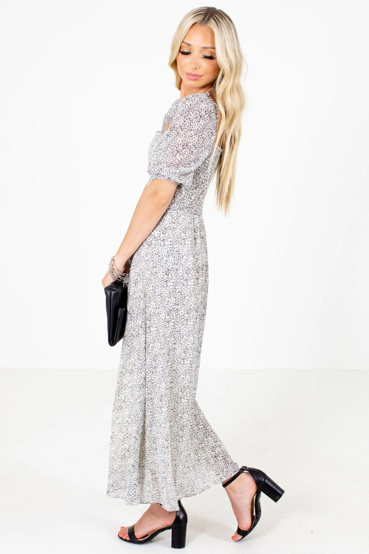Drunk On Love Cream Patterned Maxi Dress 7 Drunk On Love Cream Patterned Maxi Dress - Image 6